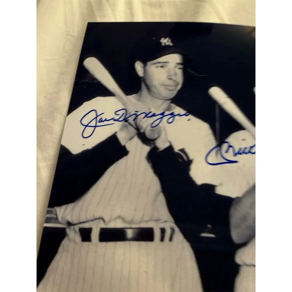 Mickey Mantle, Joe DiMaggio & Ted Williams Signed Photo Yankees/Red Sox - Picture 2 of 4